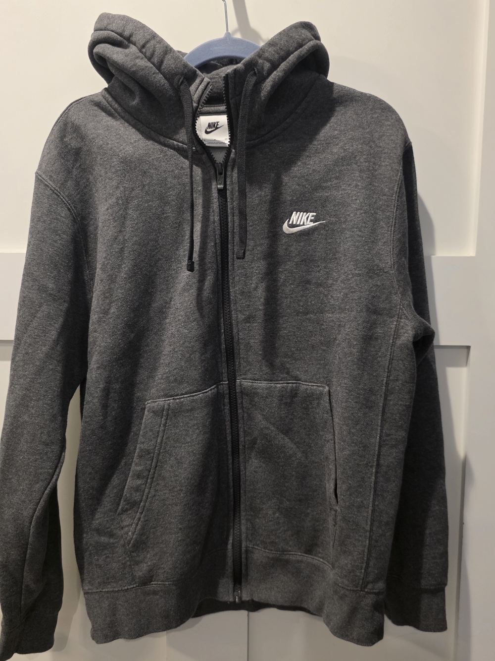 Nike Sportswear Club Fleece Full Zip Hoodie S  Grey Unisex